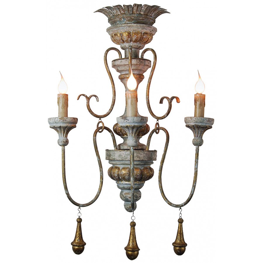 Picture of CARVED WOOD SCONCE 