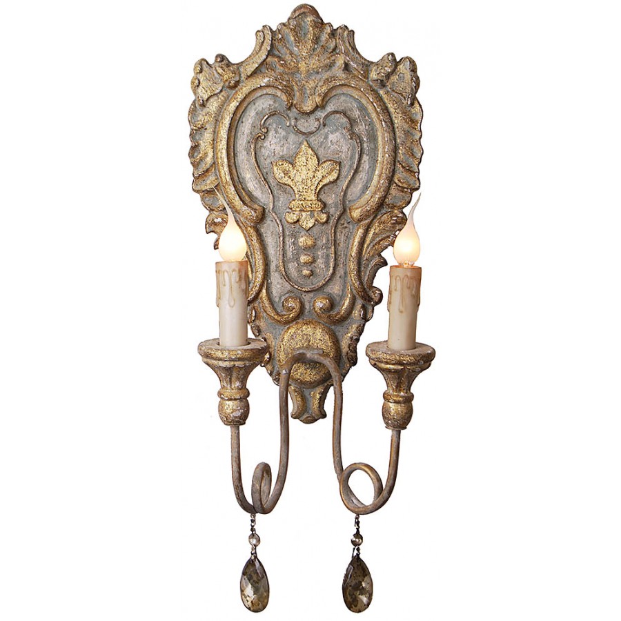 Picture of CARVED WOOD SCONCE